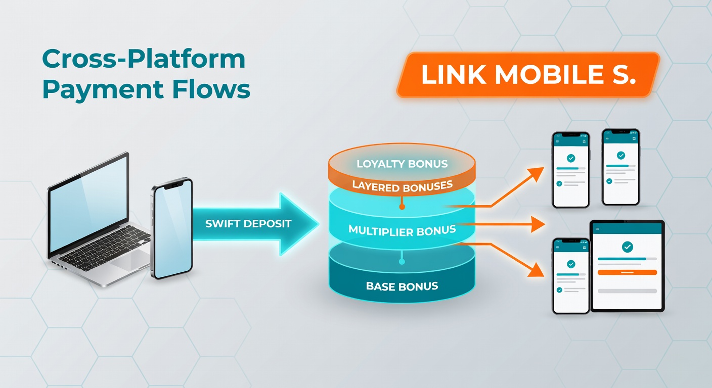 Diagram mapping bonus linkages from deposits through slots to live dealer games and sports accumulators