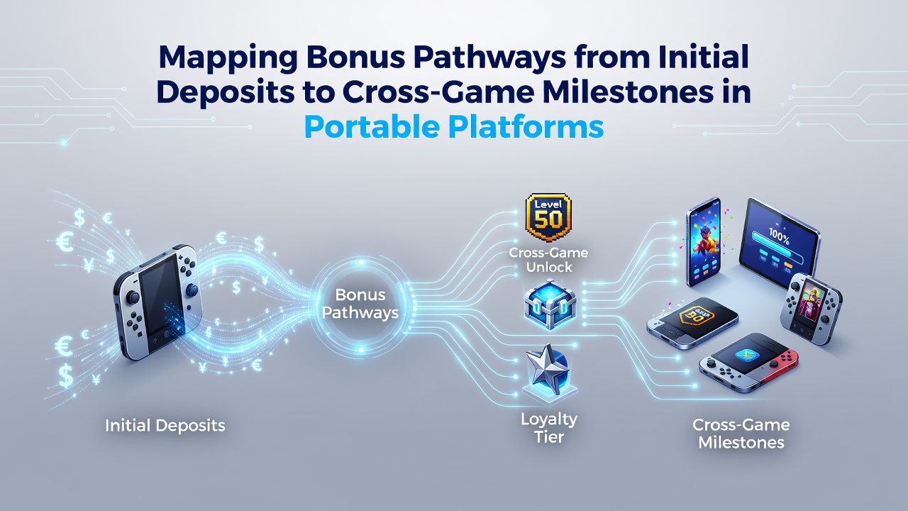 Mobile device displaying bonus pathway tracking interface with deposit and milestone icons