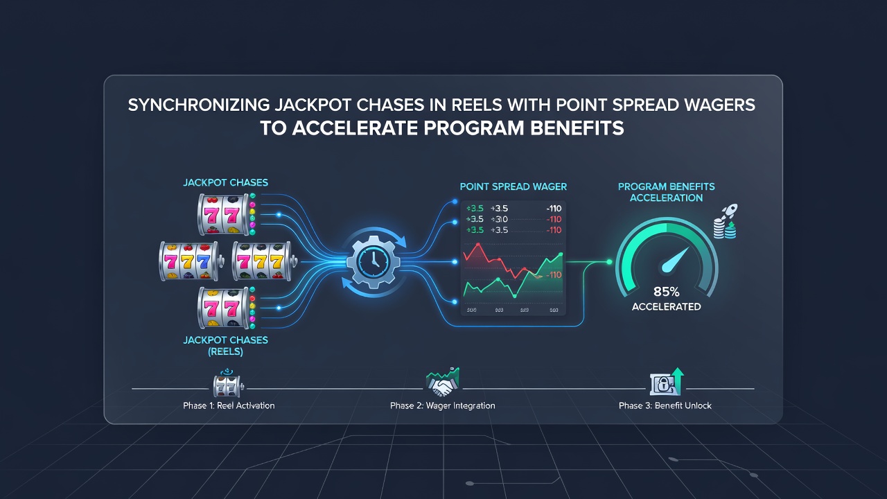 Mobile interface displaying simultaneous jackpot chase progress and point spread wager results for loyalty acceleration